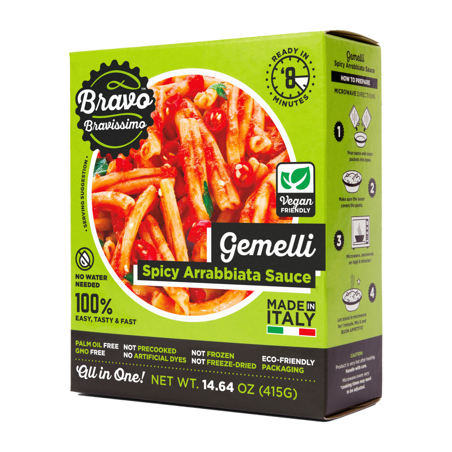 GEMELLI SPICY ARRABBIATA SAUCE