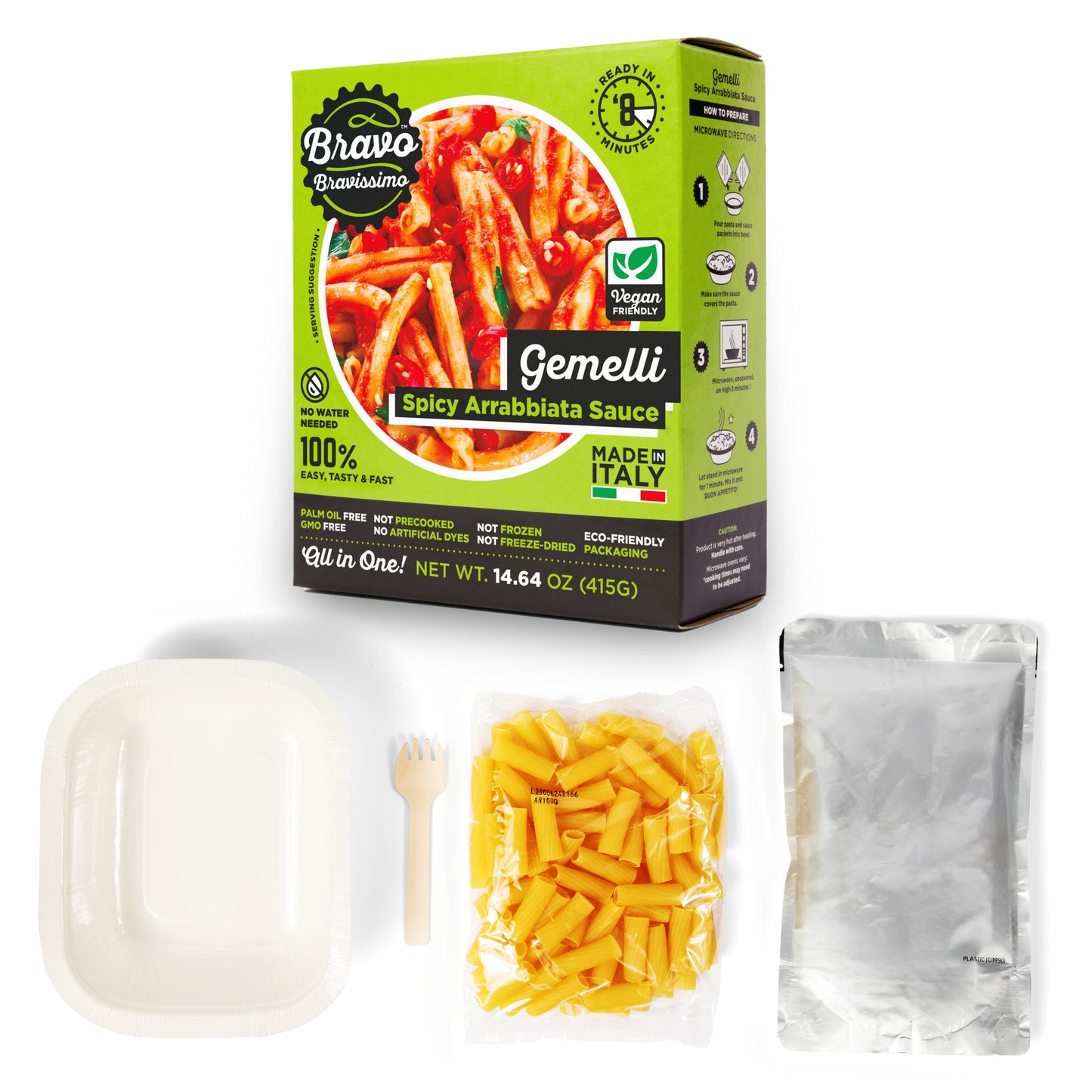 GEMELLI SPICY ARRABBIATA SAUCE