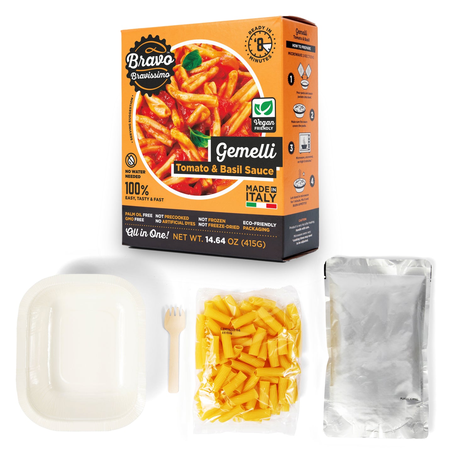 Gemelli Tomato & Basil (pack of 6)